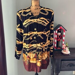 1980s WNY top. Size large please see measurements below.